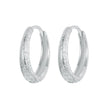 925 Sterling Silver Earrings 16*3mm with Platinum Plating for Women