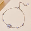 S925 Sterling Silver 0.5 Carat Moissanite Bracelet 16cm+5cm for Women