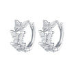 S925 Sterling Silver Earrings with Plated Platinum for Women