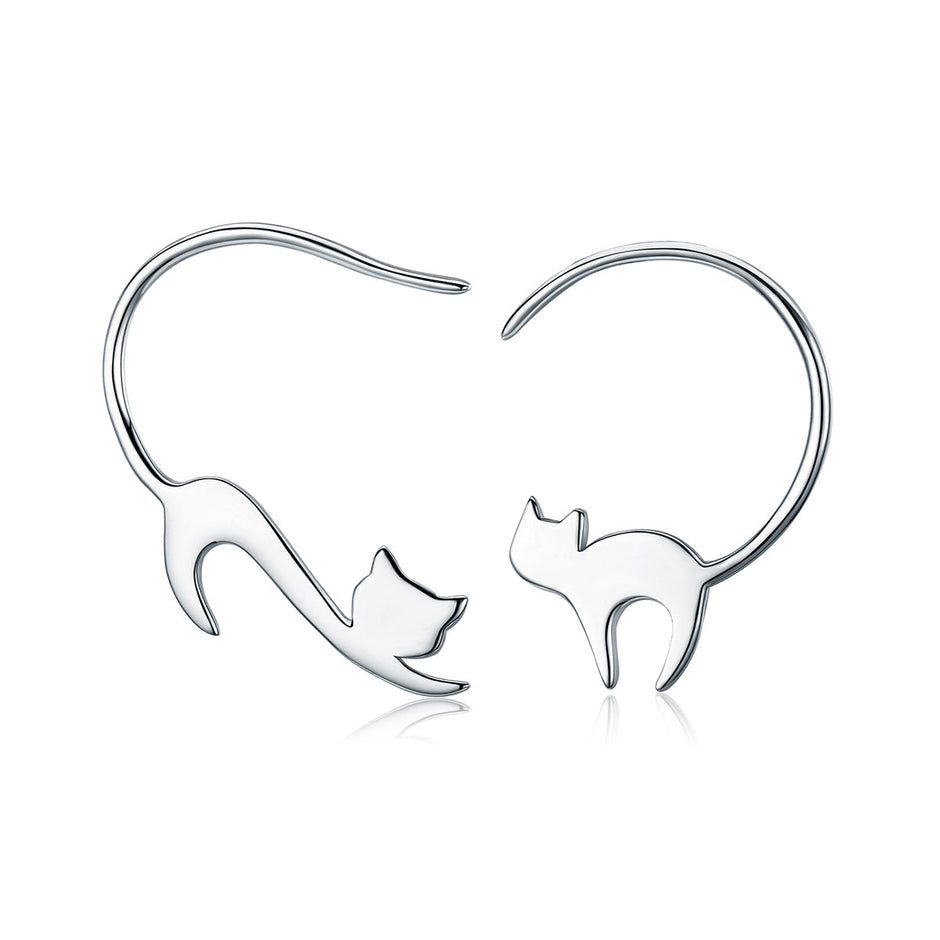 925 Sterling Silver Earrings for Women - 3*2.5cm, Platinum Plated