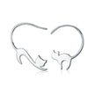 925 Sterling Silver Earrings for Women - 3*2.5cm, Platinum Plated