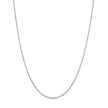 925 Sterling Silver Plated Platinum 45cm + 5cm Necklace for Women