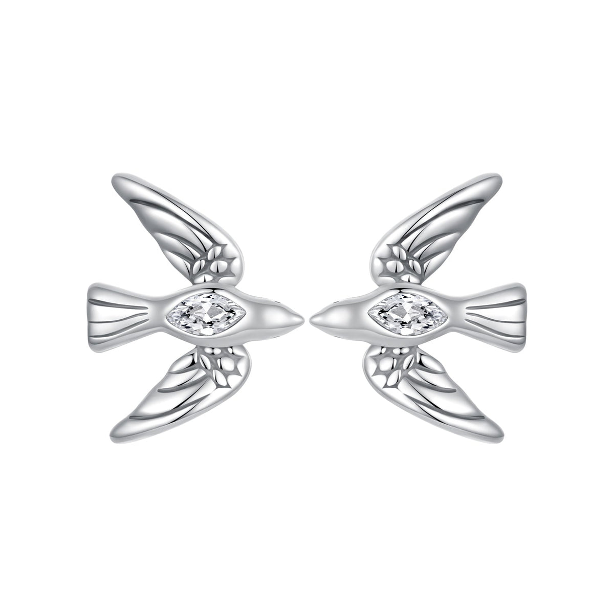 925 Sterling Silver Oxidized CZ Earrings for Women