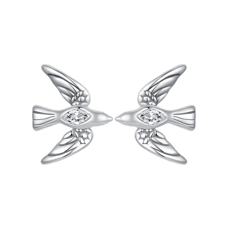 925 Sterling Silver Oxidized CZ Earrings for Women