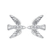 925 Sterling Silver Oxidized CZ Earrings for Women