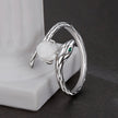 925 Sterling Silver White Gold Plated Ring with Cubic Zirconia for Women