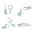 925 Sterling Silver Earrings with Pavé Setting CZ