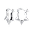S925 Sterling Silver Earrings for Women - Oxidized Silver, 17x4mm