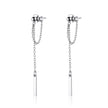 S925 Sterling Silver Plated Platinum Earrings for Women