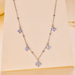 925 Sterling Silver 5.0mm Moissanite Necklace for Women