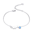 925 Sterling Silver Adjustable Bracelet for Unisex