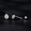 925 Sterling Silver 3mm Moissanite Earrings for Women