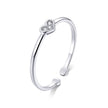 925 Sterling Silver Plated Platinum Pavé Setting CZ Ring