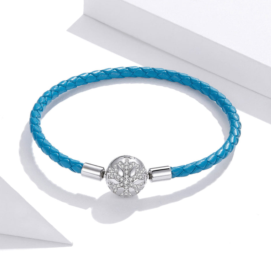 925 Sterling Silver Plated Bracelet with Pavé Setting CZ, Size 19.0 for Women