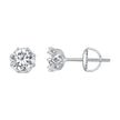 925 Sterling Silver Moissanite 0.5 Carat Earrings for Women