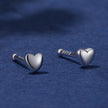 999 Platinum-Plated S925 Silver Earrings