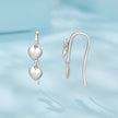 925 Sterling Silver Earrings 1.8*0.5cm for Women