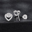 925 Sterling Silver Moissanite 0.10 Carat Earrings for Women