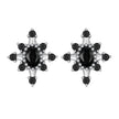925 Sterling Silver Earrings with Pavé Setting CZ, Size 0.8*0.7cm for Women