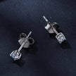 S925 Sterling Silver 3mm Moissanite Earrings for Women