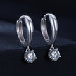 S925 Sterling Silver 0.50 Carat Moissanite Earrings for Women