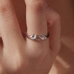 925 Sterling Silver Plated White Gold Ring for Women