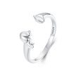925 Sterling Silver Oxidized 1.8mm Width Elegant Style E Ring