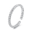 925 Sterling Silver White Gold Plated Ring for Women