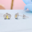 925 Sterling Silver Pavé CZ Earrings for Women - 0.6*0.8cm