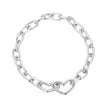 925 Sterling Silver Plated White Gold 19.0 cm Bracelet