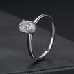 925 Sterling Silver Moissanite 1ct Ring Size 8