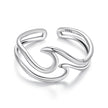 925 Sterling Silver Oxidized Ring for Men - Width 0.3-1.1cm