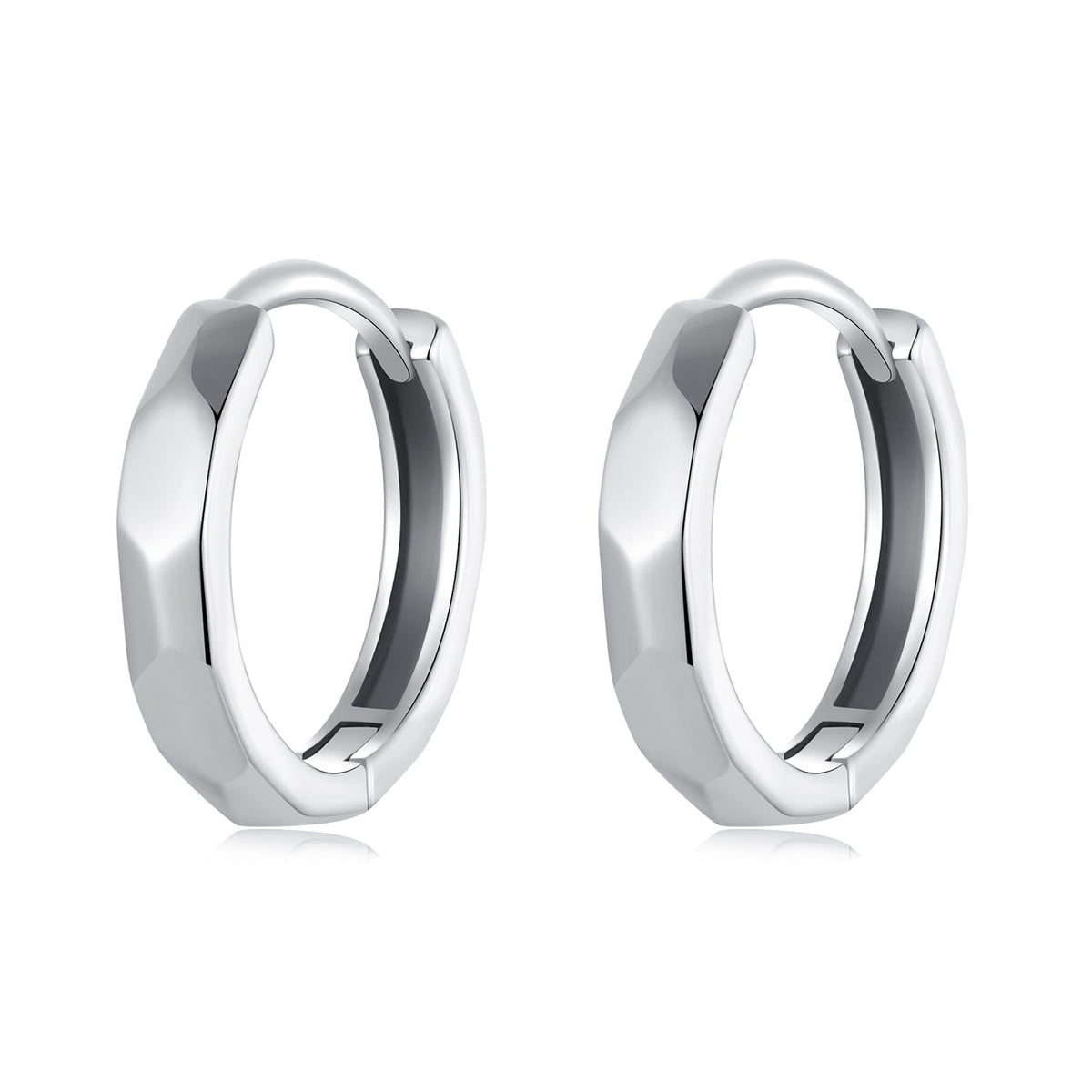 925 Sterling Silver Earrings 1.3*0.3cm for Women