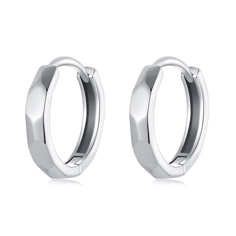 925 Sterling Silver Earrings 1.3*0.3cm for Women