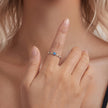 925 Sterling Silver Opal Pendant Ring for Women