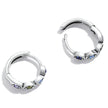 925 Sterling Silver Pavé Setting Earrings with CZ Stone