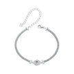 925 Sterling Silver 0.5 Carat Moissanite White Gold Plated Bracelet for Women