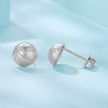 925 Sterling Silver Plated White Gold Earrings