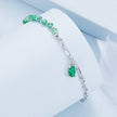 925 Sterling Silver Bracelet with Pavé Setting CZ - 210mm - for Women