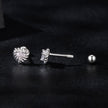 925 Sterling Silver Moissanite 0.15ct Earrings for Women