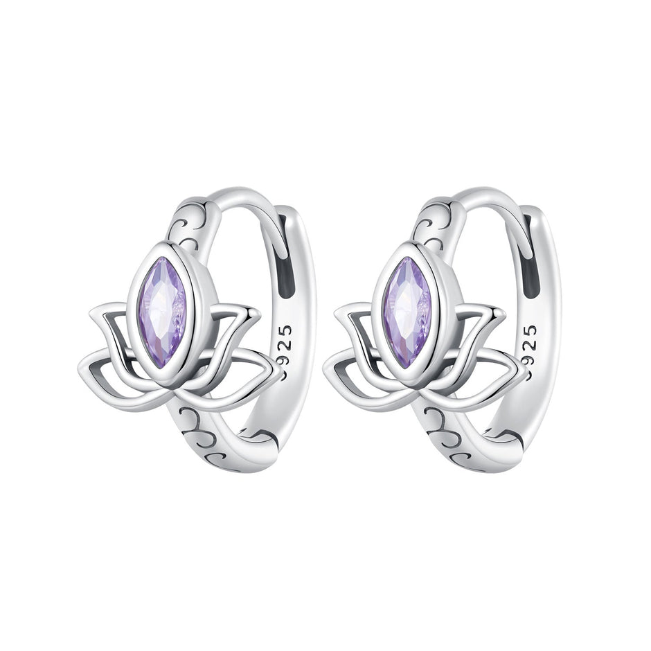 925 Sterling Silver Earrings with Pavé Setting CZ - 1.3x1.0cm - Oxidized Silver for Women