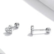 925 Sterling Silver Earrings with Pavé Setting CZ