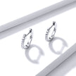 925 Sterling Silver 1.3cm Pavé Set CZ Earrings