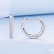 925 Sterling Silver Pavé Setting CZ Earrings for Women