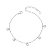 925 Sterling Silver Plated Platinum CZ Bracelet for Women