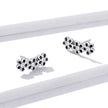 925 Sterling Silver Earrings with Pavé Setting CZ