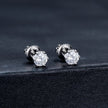 925 Sterling Silver Moissanite Earrings for Women