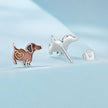 925 Sterling Silver Enamel Oxidized Earrings for Women