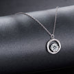 925 Sterling Silver Moissanite Necklace 40+5cm with CZ for Women