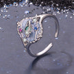 925 Sterling Silver Pendant 1.5*1.2 cm with Enamel and CZ for Women